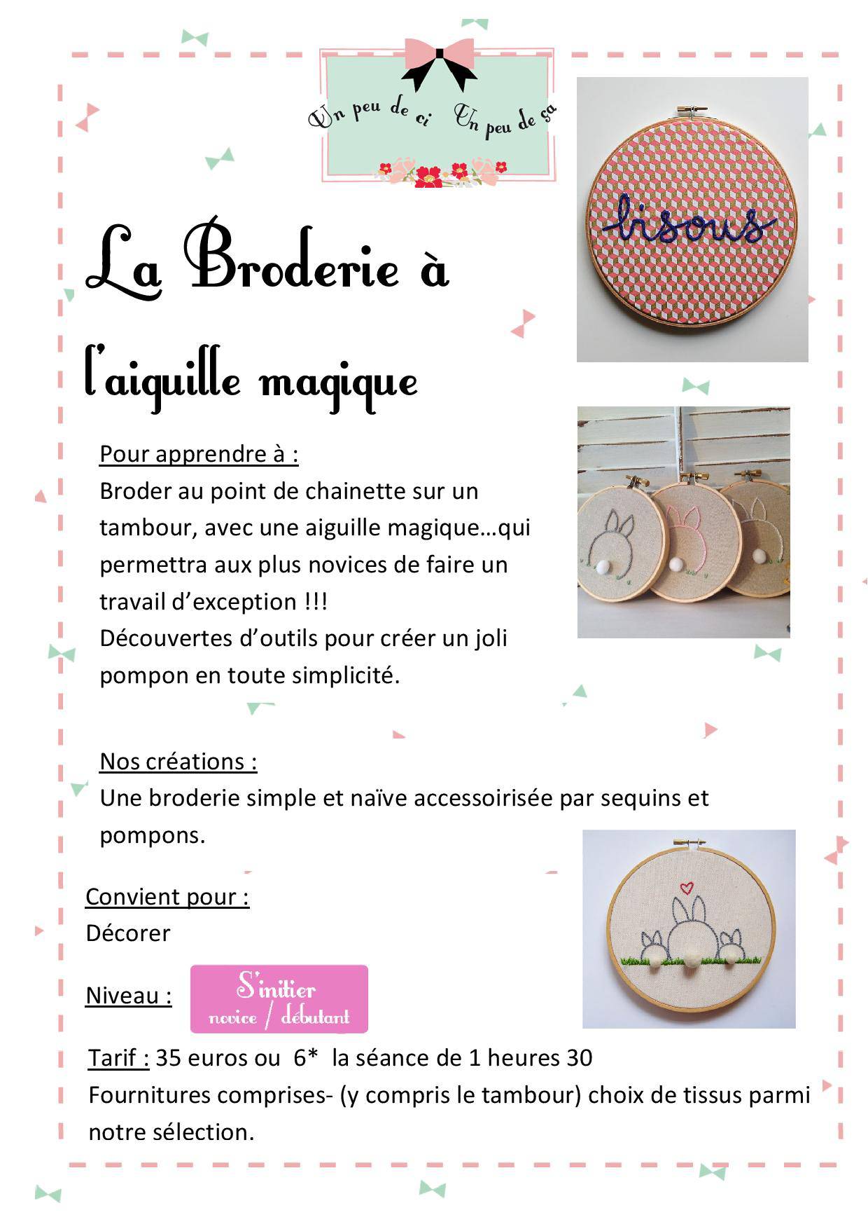 atelier broderie